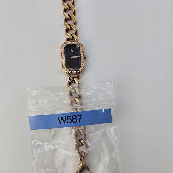 Sonia Bitton Women's Watch 20MM Black Dial Rose Gold Band Up to 7.75" NewBattery - Picture 10 of 10